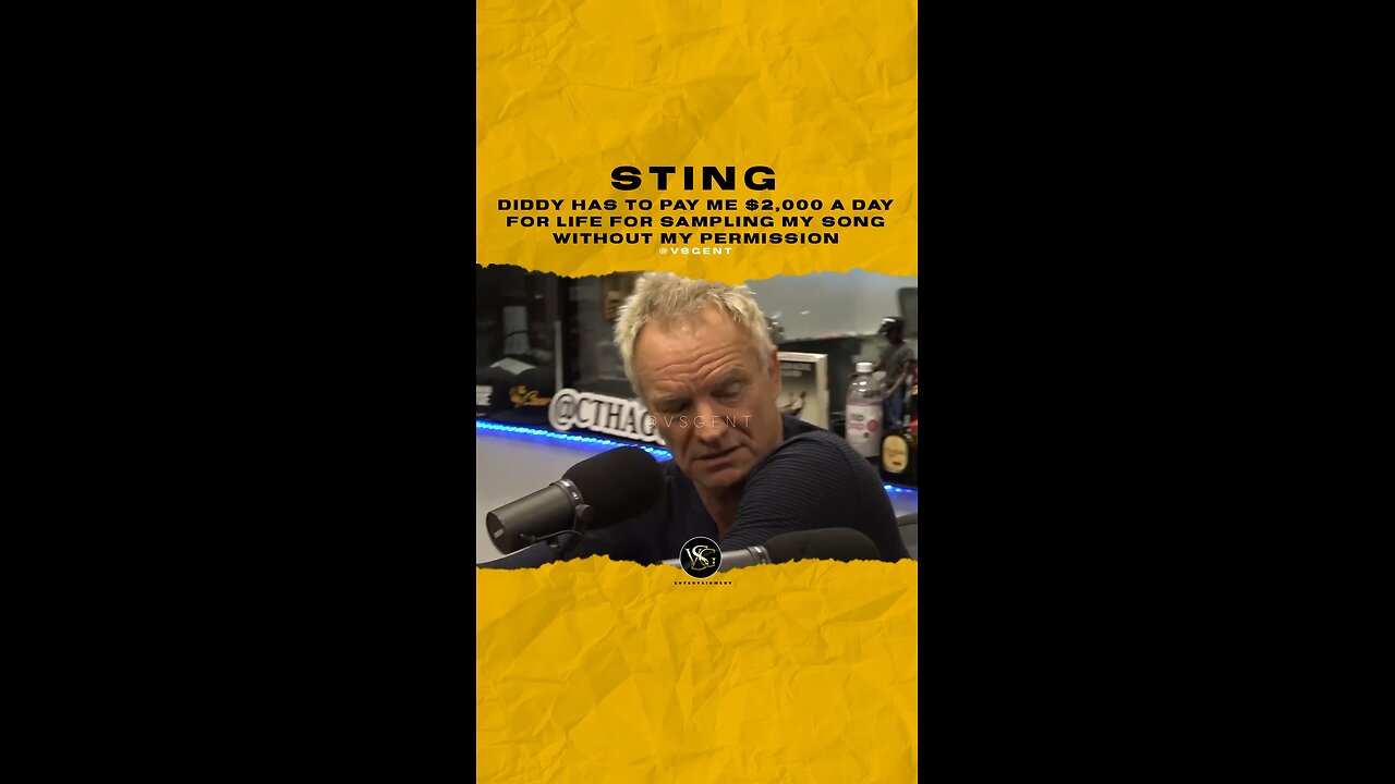 @theofficialsting @diddy has to pay me $2,000 a day for life for sampling my song without permission