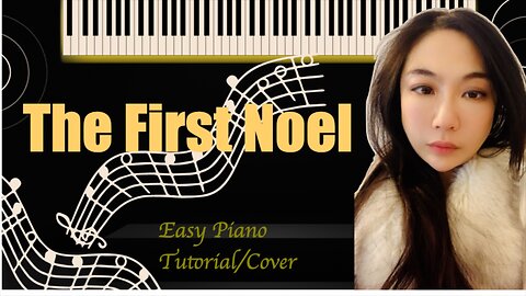The First Noel PIANO Easy Slow Short Tutorial