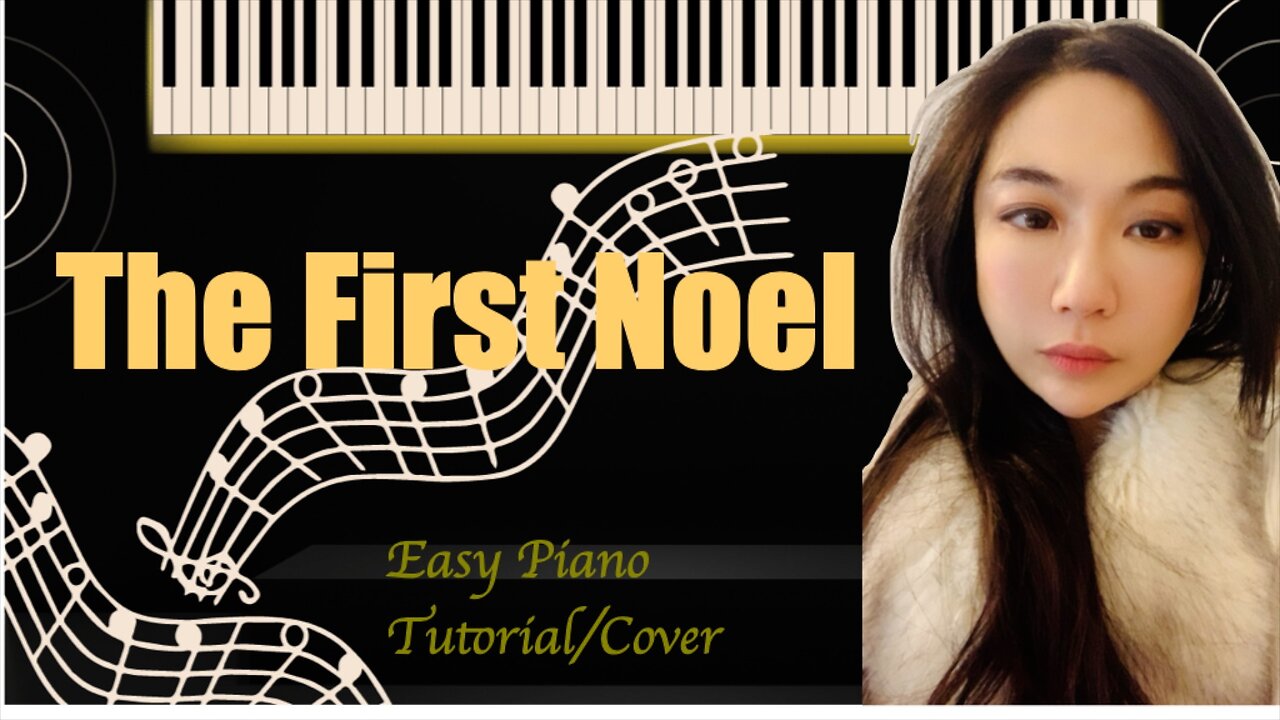 The First Noel PIANO Easy Slow Short Tutorial