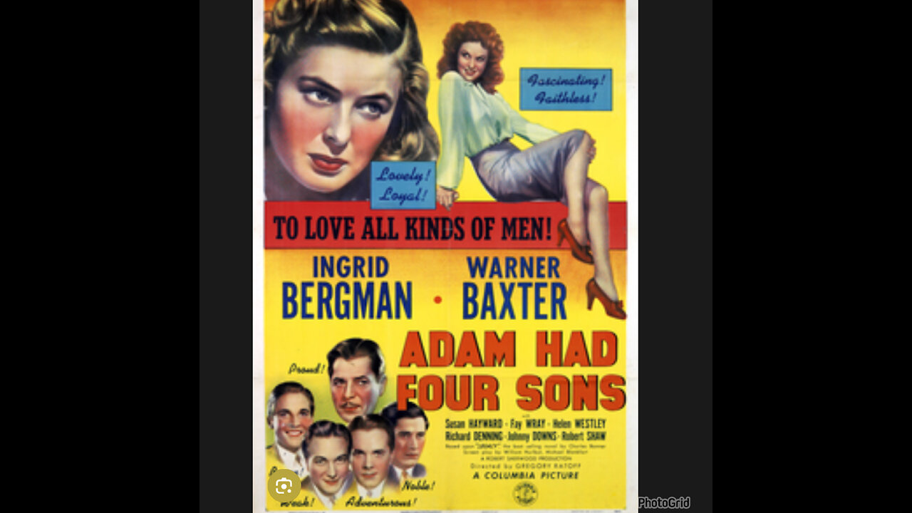 CS #175 "Adam Had Four Sons" -Ingrid Bergman, Warner Baxter