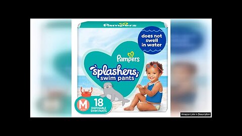 Pampers Splashers Swim Diapers - Size M, 18 Count, Gap-Free Disposable Baby Review