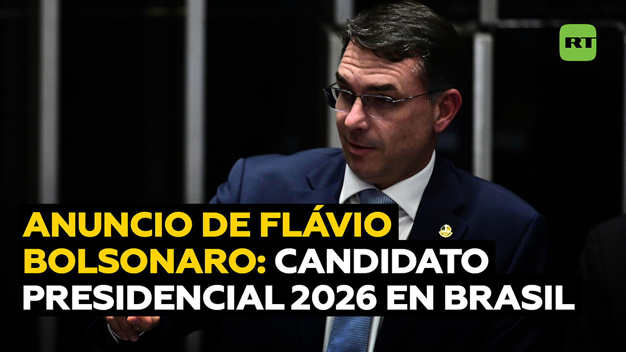 Flávio Bolsonaro anuncia su candidatura presidencial para 2026 en Brasil