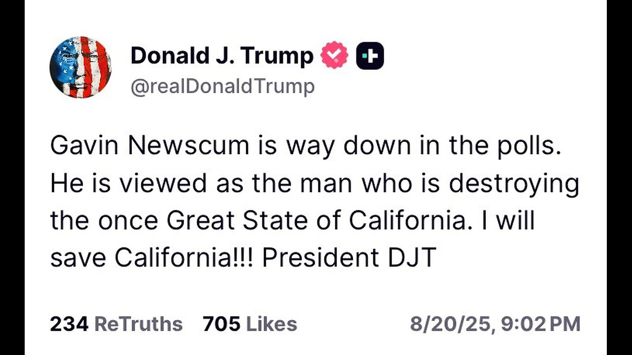 Newsom Copycats Trump after LA Riots and Kirk Assassination, Weiner is a Tool