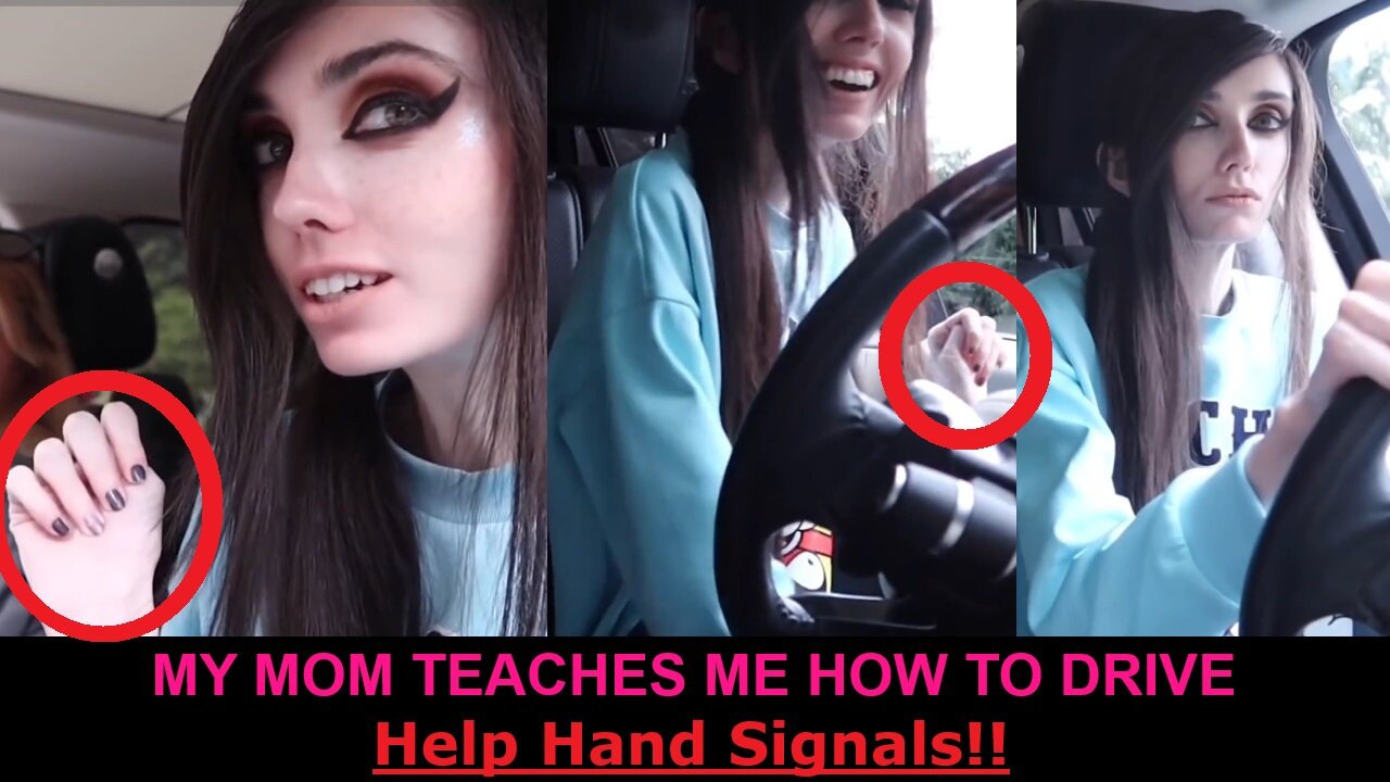 Eugenia Cooney: MY MOM TEACHES ME HOW TO DRIVE (Hand Signal For Help)