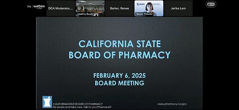 OWENS AT CA STATE BOARD OF PHARMACY 2/6/25: "HYPOCRITS"