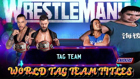 WWE 2k25 Finn Balor(c) & Damien Priest(c) vs Funaki & Taka Michinoku WorldTagTeamTitles