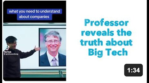 Professor reveals the truth about Big Tech