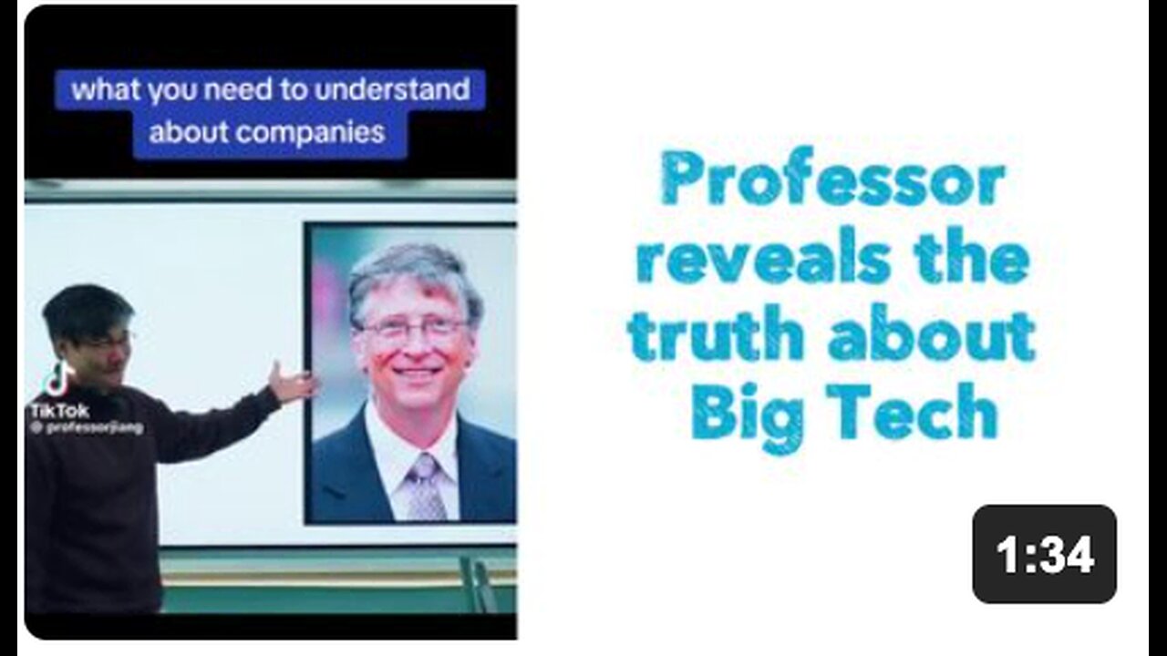 Professor reveals the truth about Big Tech