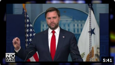 BREAKING VIDEO: VP Vance Squarely Places The Blame For The Government Shutdown On Democrats Who Want Billions Of Dollars In Funding For Illegal Aliens' Health Care!