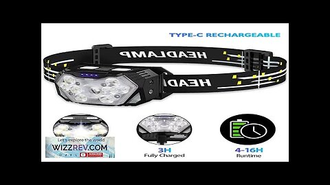 USB Rechageable Motion Sensor Headlight 9 Led Strong Light Headlamp Portable Fishing Review