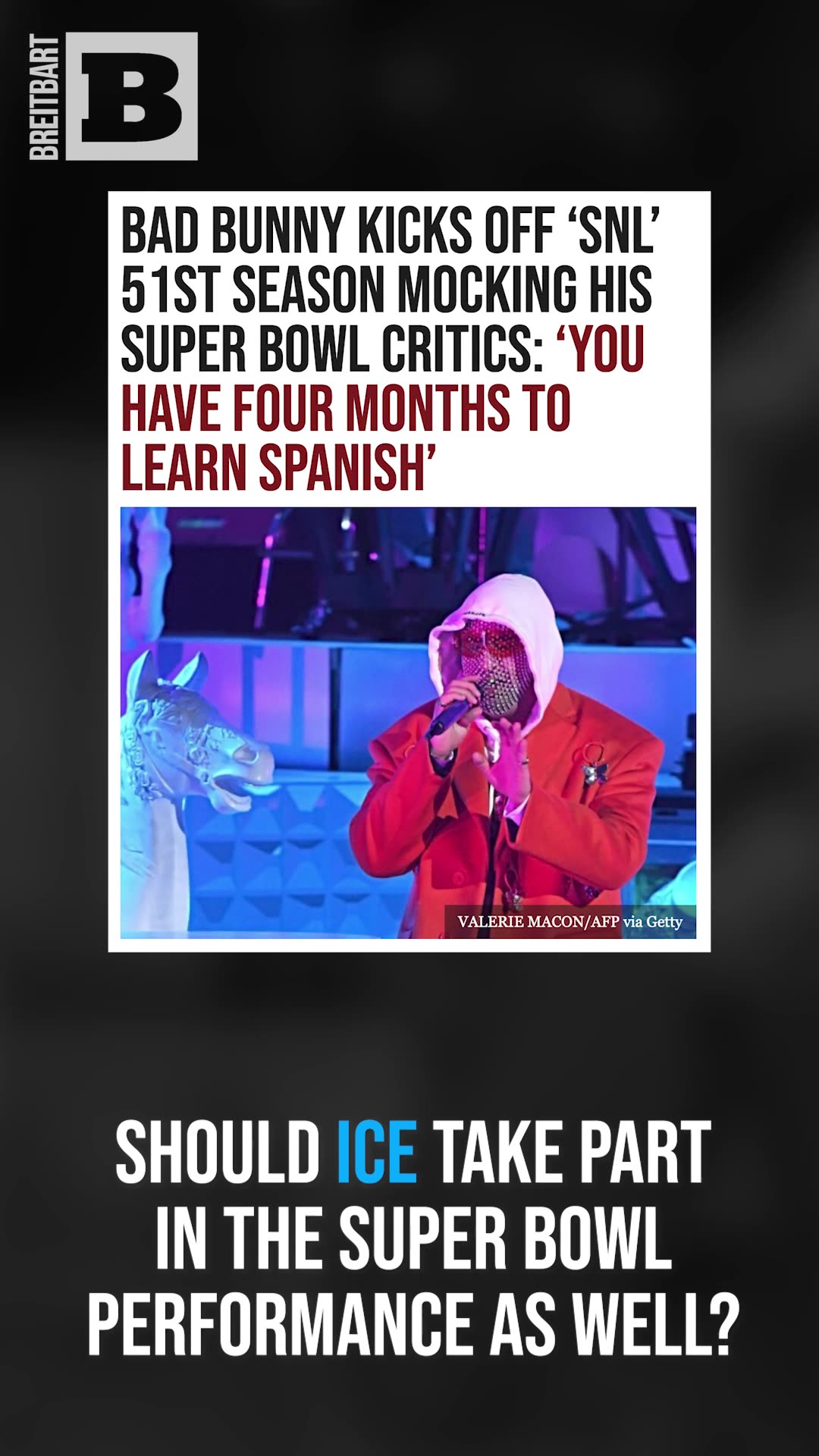 Should ICE Take Part in the Super Bowl Performance as Well?