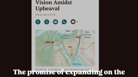 The Ben Gurion Canal: Expanding Abraham Accords, by connecting to Saudi Arabia via NEOM! 🌆🌃