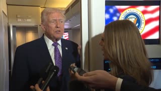 TRUMP DESDE EL AIR FORCE ONE: “MI RESONANCIA FUE PERFECTA” Y DESARMA LAS MENTIRAS SOBRE SU SALUD