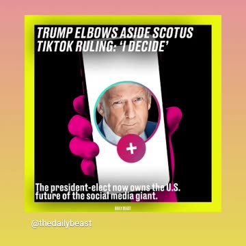 trump had tiktok already unbanned now we have to wait 75 days until then 01/21/25