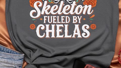 This shirt is my whole vibe right now... who else is fueled by chelas too? #dayofthedead