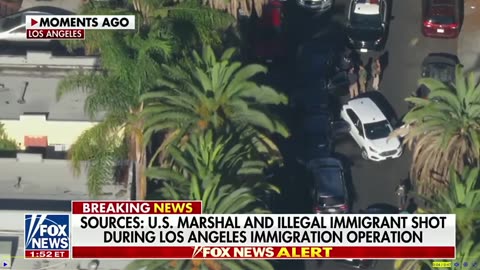 US Marshal has been SHOT in Los Angeles During Migrant ICE Encounter