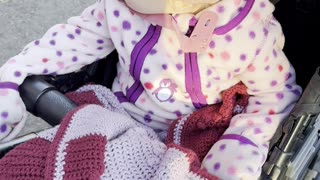 family walks are never boring when daddy starts singing 🎶😂 baby kayla loving it!