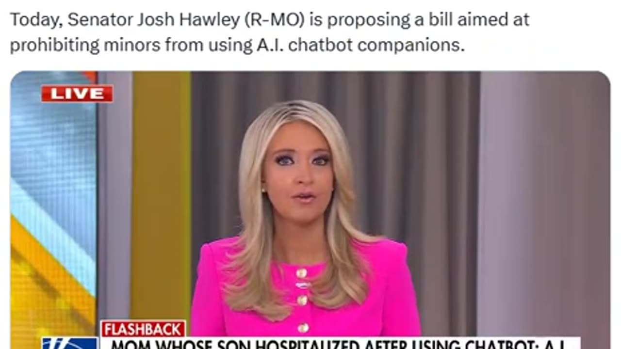 Senator Josh Hawley from Missouri, trying hard