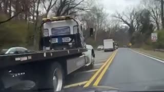 A large number of vehicles can be seen waiting to be towed after ICE arrest illegals