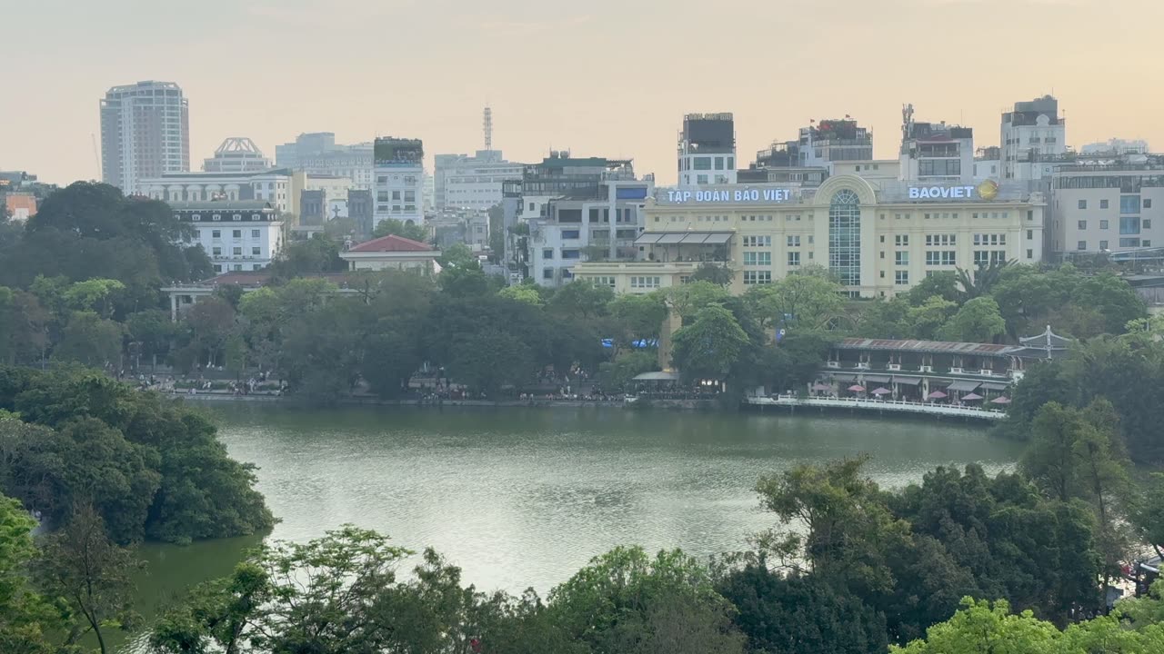 Bella Lake View Sky Bar in Hanoi, Vietnam