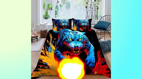 "Juego de Ropa de Cama Animal Print CoVeTviCT,