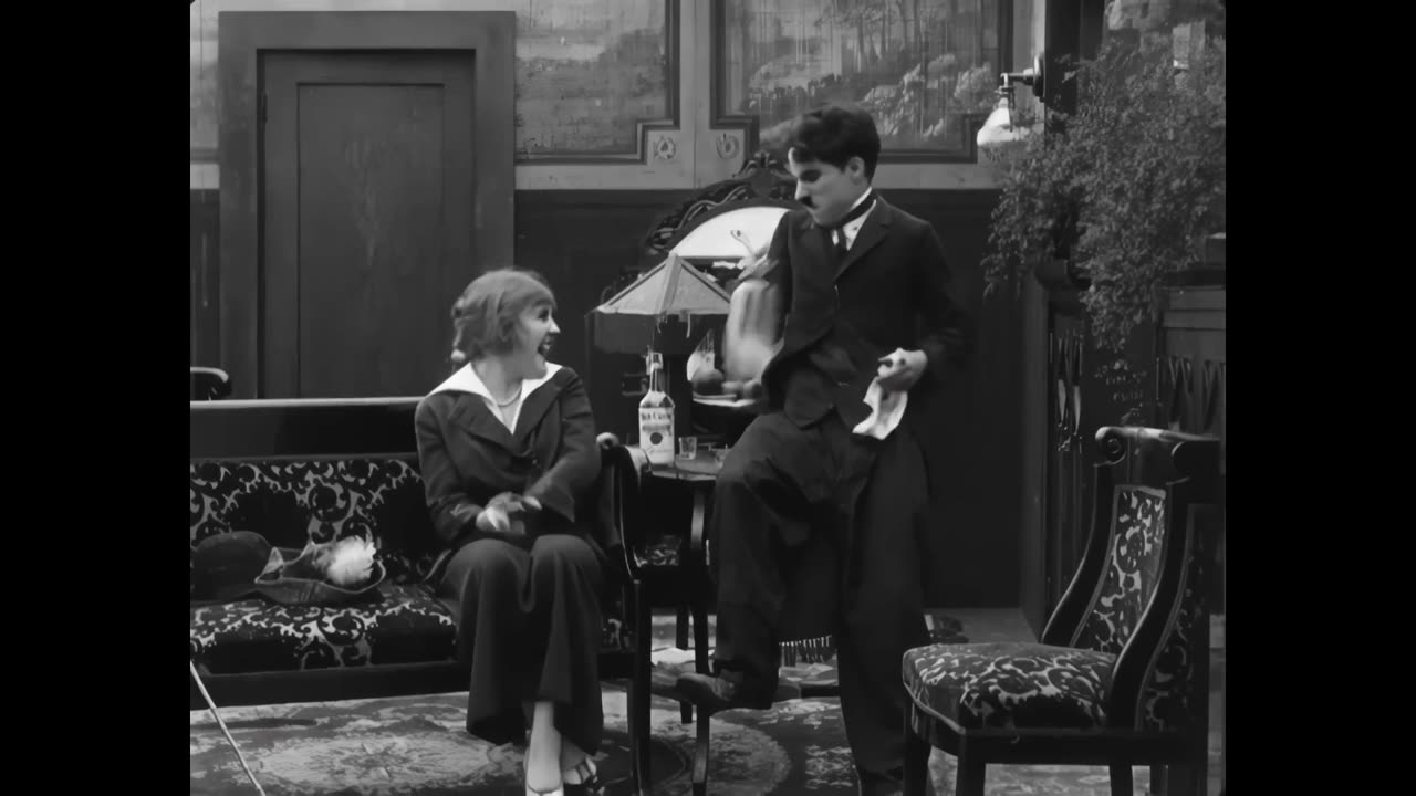 A Woman (1915) Charlie Chaplin - Refurbished Full Movie.🎬❤️⏰👨‍👨‍👧‍👧