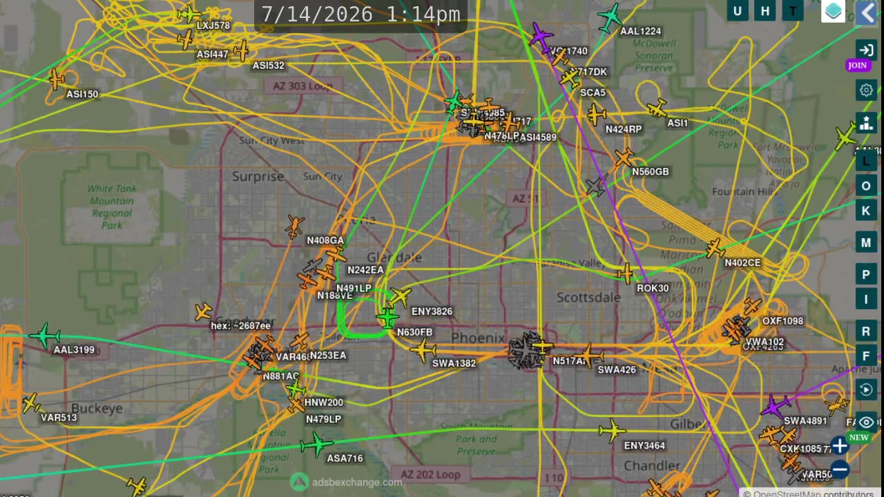 Another BIRD NAZI CLOSE UP TIME LAPSE OF MAFIA UTAH TRAFFIC OVER ARIZONA 2026