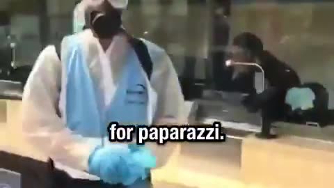 Covid Cleaners - Photos Op for the Media