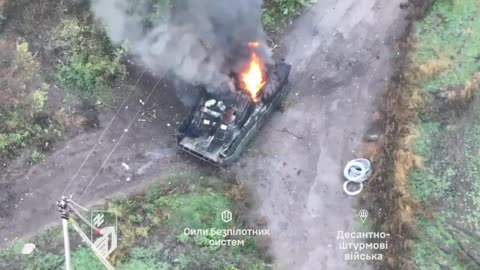 Large-Scale Russian Mechanized Assault in the Dobropillya is Annihilated(16 APCs + 3 Tanks and More)