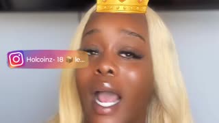 The madam is standing on business with lady b