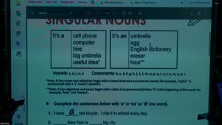 9/29/25 Singular - Plural Nouns Sustantivos singulars y plurales