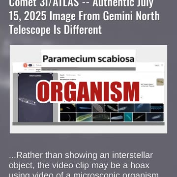 Fact Check: Video Clip Does NOT Show Timelapse Of Comet 3I/ATLAS -- Authentic Image Is Different
