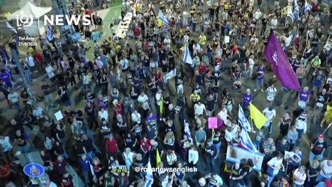 ‘Israelis’ rally for Gaza deal ahead of Netanyahu-Trump meeting