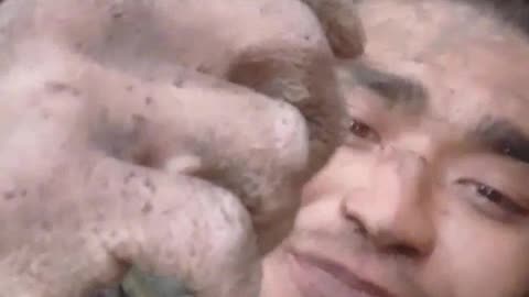 Russian Soldier Rotting Inside of a Muddy Hole for Two Days Now