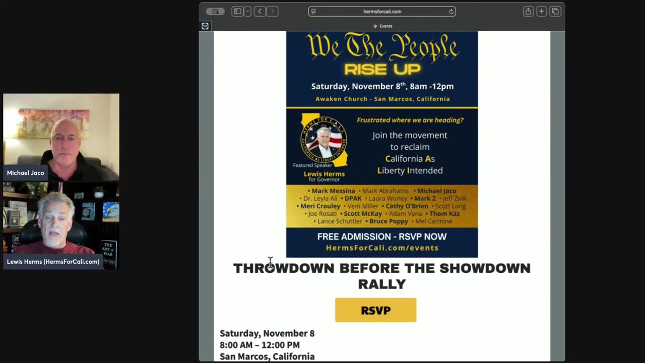 The next Governor of California Lewis Herms.