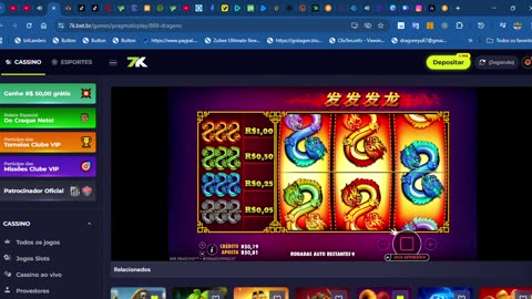 888 dargon 50 rodadas