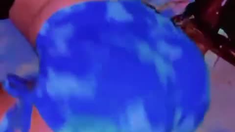 Twerking at the beach.