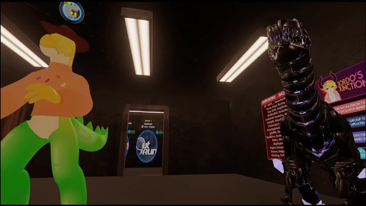 Friends and I playing trash compacter