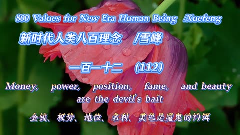 800 Values for New Era Human Being（112）