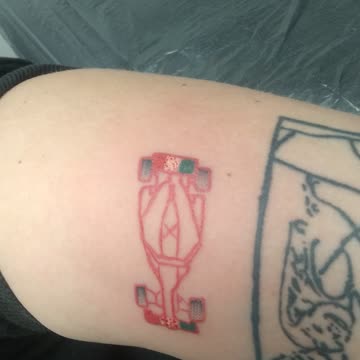 Hailey getting tattoo fixed