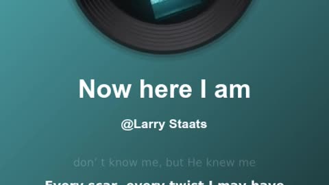 Now here I am