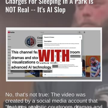 Fact Check: AI Video Of Retired Soldier Crying In Court After Judge Drops Charges For Park Sleeping