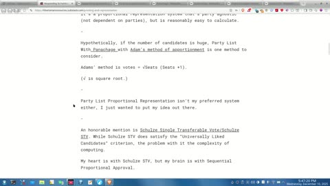 How To Avoid Tyranny of The Majority and Fix Voting. The Best Proportional Representation Systems.