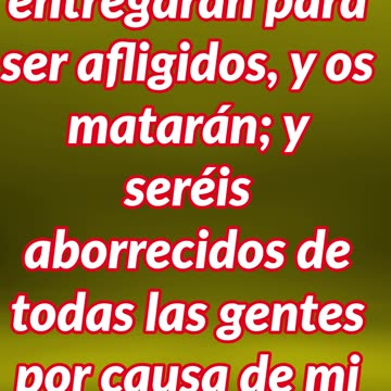 "Persecución, Traición y Engaño en los Últimos Tiempos" mat 24:9,10,11#shorts #youtube #ytshorts #yt