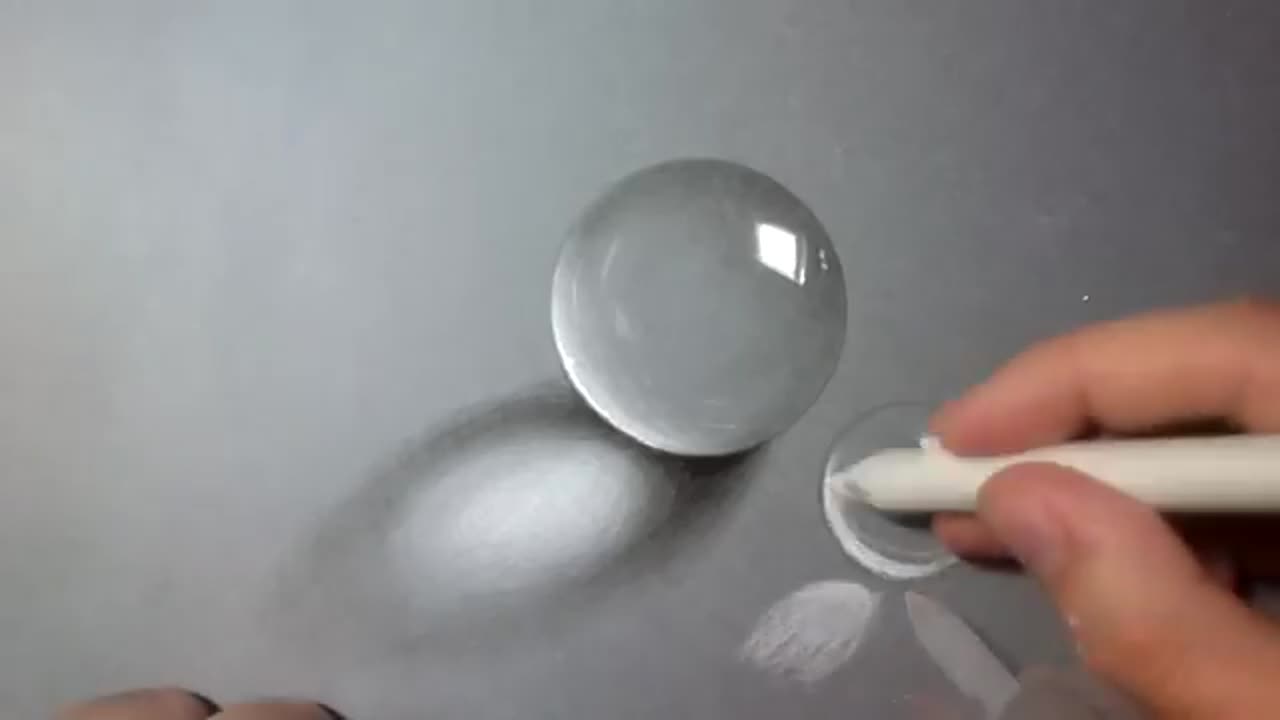 How to draw transparent balls Realistic [Tutorial]