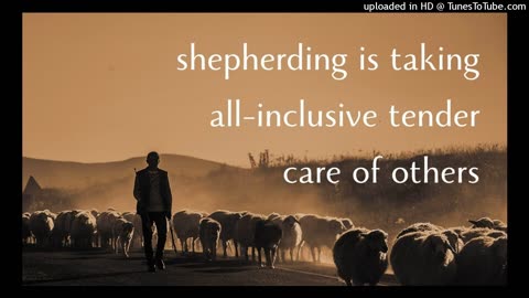 shepherding is taking all-inclusive tender care of others