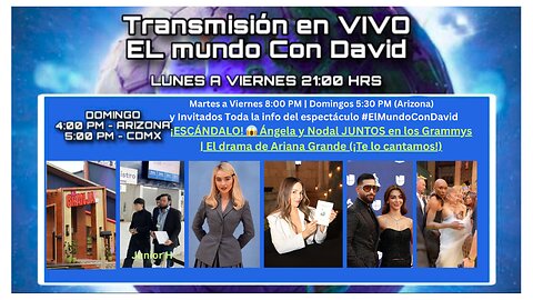 ¡ESCÁNDALO! 😱 Ángela y Nodal JUNTOS en los Grammys | El drama de Ariana Grande (¡Te lo cantamos!)