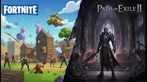 Playing some Path of Exile 2, but first Fortnite!