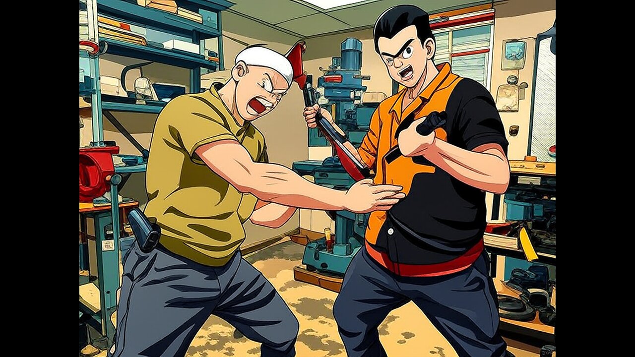 Man and Machine: Double Barrel Shotgun