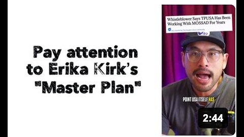 Pay attention to Erika Kirk’s “Master Plan”